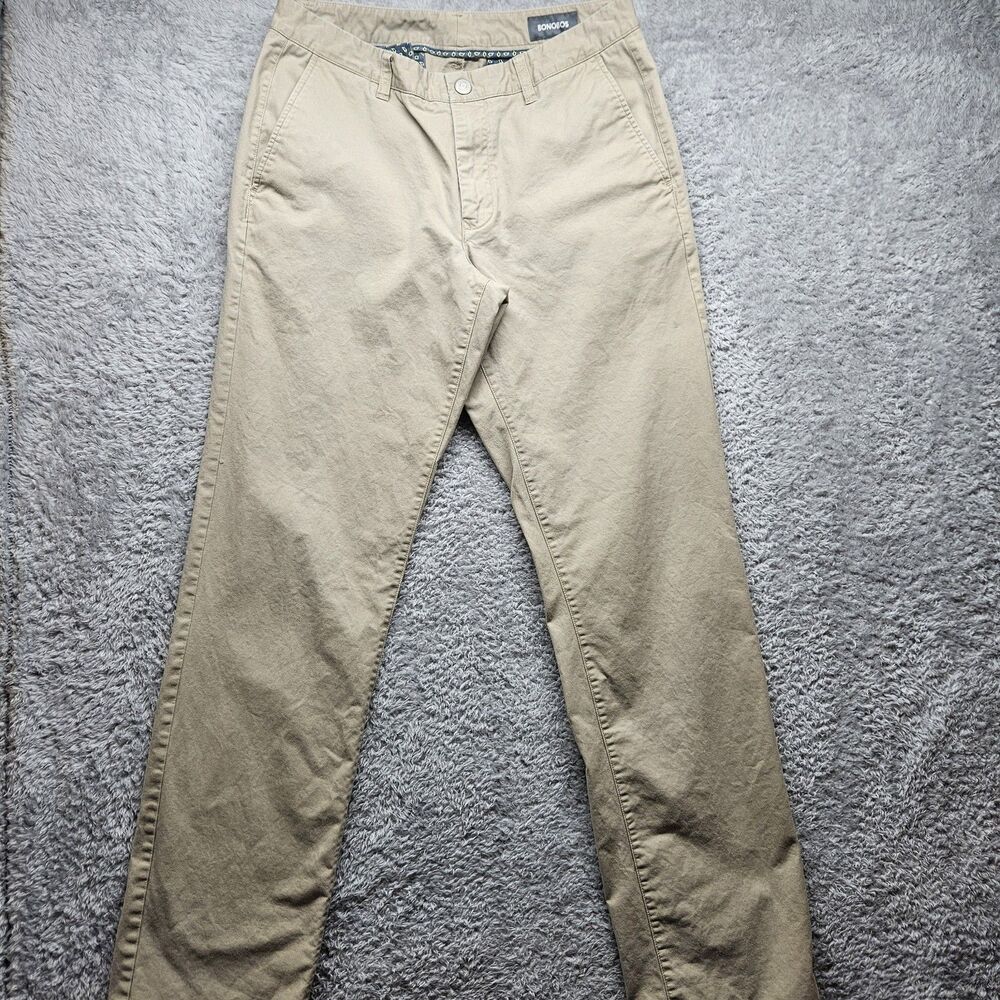 Bonobos Mens Tan Chino Pants Size 32x34 Classic Preppy Casual